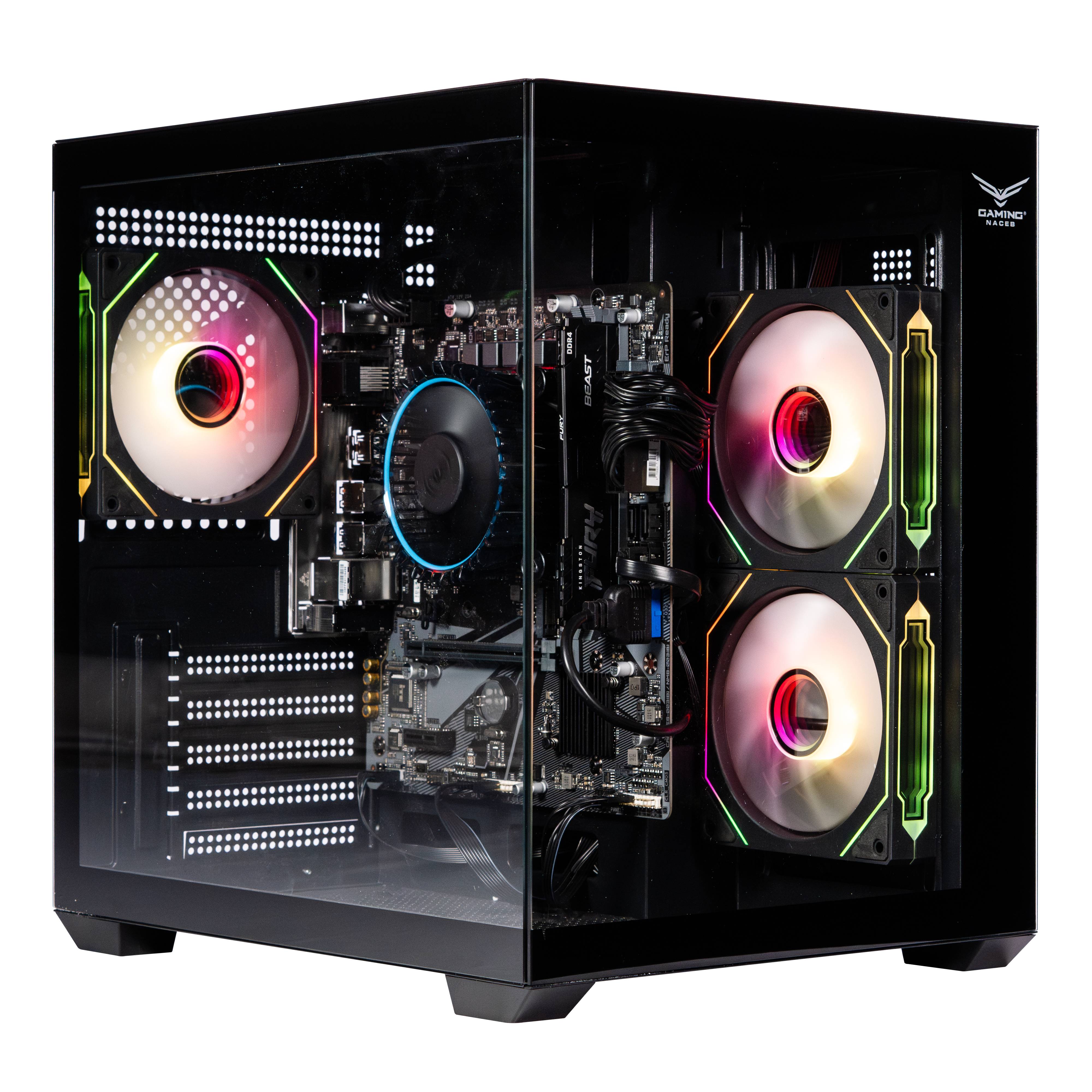 NACEB GABINETE GAMER C/VENTANA Cristal Templado - Ventiladores 2 Laterales 1  Trasera RGB, USB 3.0: 1/usb 2.0:1 HD audífonos/HD micrófono, Negro NA-0636N NACEB GABINETE GAMER C/VENTANA Cristal Templado - Ventiladores 2 Laterales 1  Trasera RGB, USB 3.0: 1/usb 2.0:1 HD audífonos/HD micrófono, Negro NA-0636N